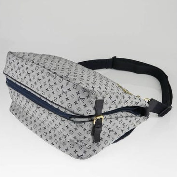 LOUIS VUITTON 100% Authentic 
Blue Monogram Mini Lin Sac A Langer Diaper Bag - Picture 3 of 8